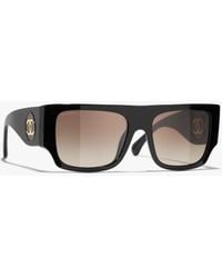 CHANEL - Square Sunglasses - Lyst