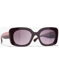 CHANEL - Square Sunglasses - Lyst
