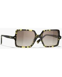 CHANEL - Square Sunglasses - Lyst