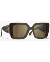CHANEL - Square Sunglasses - Lyst