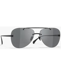 CHANEL - Pilot Sunglasses - Lyst