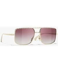 CHANEL - Pilot Sunglasses - Lyst