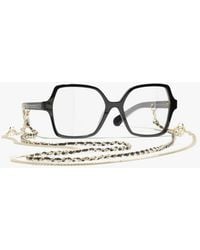 CHANEL - Square Eyeglasses - Lyst