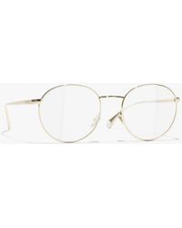 CHANEL - Oval Eyeglasses - Lyst