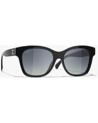 CHANEL - Square Sunglasses - Lyst