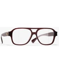 CHANEL - Pilot Eyeglasses - Lyst