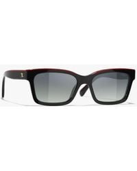 CHANEL - Square Sunglasses - Lyst