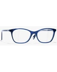 CHANEL - Rectangle Eyeglasses - Lyst