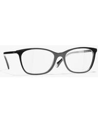 CHANEL - Rectangle Eyeglasses - Lyst
