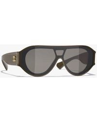 CHANEL - Shield Sunglasses - Lyst