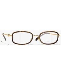 CHANEL - Rectangle Eyeglasses - Lyst