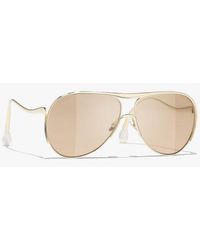 CHANEL - Pilot Sunglasses - Lyst