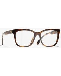 CHANEL - Square Eyeglasses - Lyst