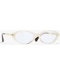 CHANEL - Oval Light Glasses - Lyst