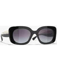 CHANEL - Square Sunglasses - Lyst