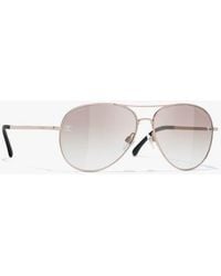 CHANEL - Pilot Sunglasses - Lyst