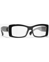 CHANEL - Rectangle Eyeglasses - Lyst