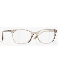 CHANEL - Rectangle Eyeglasses - Lyst