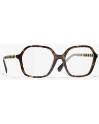 CHANEL - Square Eyeglasses - Lyst