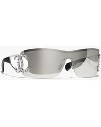 CHANEL - Shield Sunglasses - Lyst