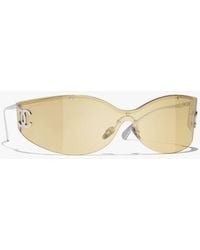 CHANEL - Shield Sunglasses - Lyst