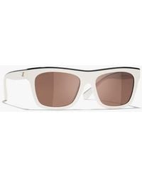 CHANEL - Square Sunglasses - Lyst