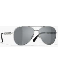 CHANEL - Pilot Sunglasses - Lyst