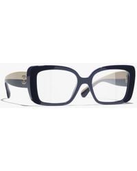 CHANEL - Square Eyeglasses - Lyst