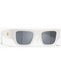 CHANEL - Square Sunglasses - Lyst