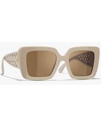 CHANEL - Square Sunglasses - Lyst