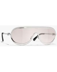 CHANEL - Shield Sunglasses - Lyst