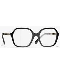 CHANEL - Square Eyeglasses - Lyst