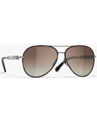 CHANEL - Pilot Sunglasses - Lyst