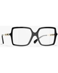 CHANEL - Square Eyeglasses - Lyst