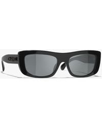 CHANEL - Rectangle Sunglasses - Lyst