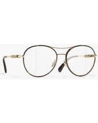 CHANEL - Pilot Eyeglasses - Lyst