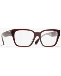 CHANEL - Square Eyeglasses - Lyst