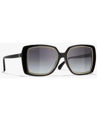 CHANEL - Square Sunglasses - Lyst