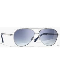 CHANEL - Pilot Sunglasses - Lyst