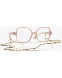 CHANEL - Square Eyeglasses - Lyst