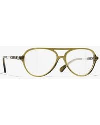 CHANEL - Pilot Eyeglasses - Lyst