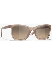 CHANEL - Rectangle Sunglasses - Lyst