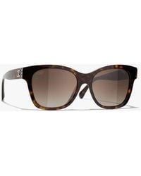 CHANEL - Square Sunglasses - Lyst