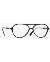 CHANEL - Pilot Eyeglasses - Lyst