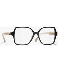 CHANEL - Square Eyeglasses - Lyst