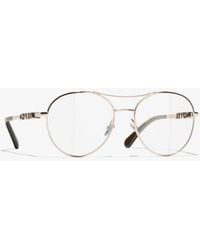 CHANEL - Pilot Eyeglasses - Lyst
