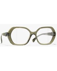 CHANEL - Square Eyeglasses - Lyst