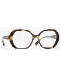 CHANEL - Square Eyeglasses - Lyst