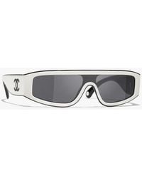 CHANEL - Shield Sunglasses - Lyst