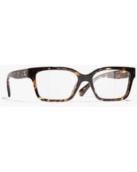 CHANEL - Rectangle Eyeglasses - Lyst